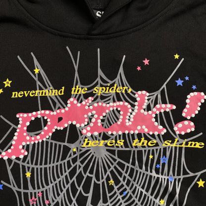 SP5DER P*NK HOODIE BLACK Status Shipping