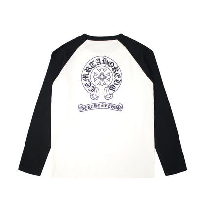 CHROME HEARTS HORSE SHOE LOGO LONGSLEEVE WHITE BLACK Status Shipping