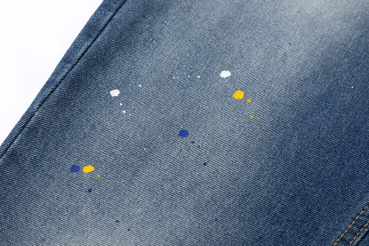 CHROME HEARTS GREEN CROSS PATCH JEANS DENIM Status Shipping