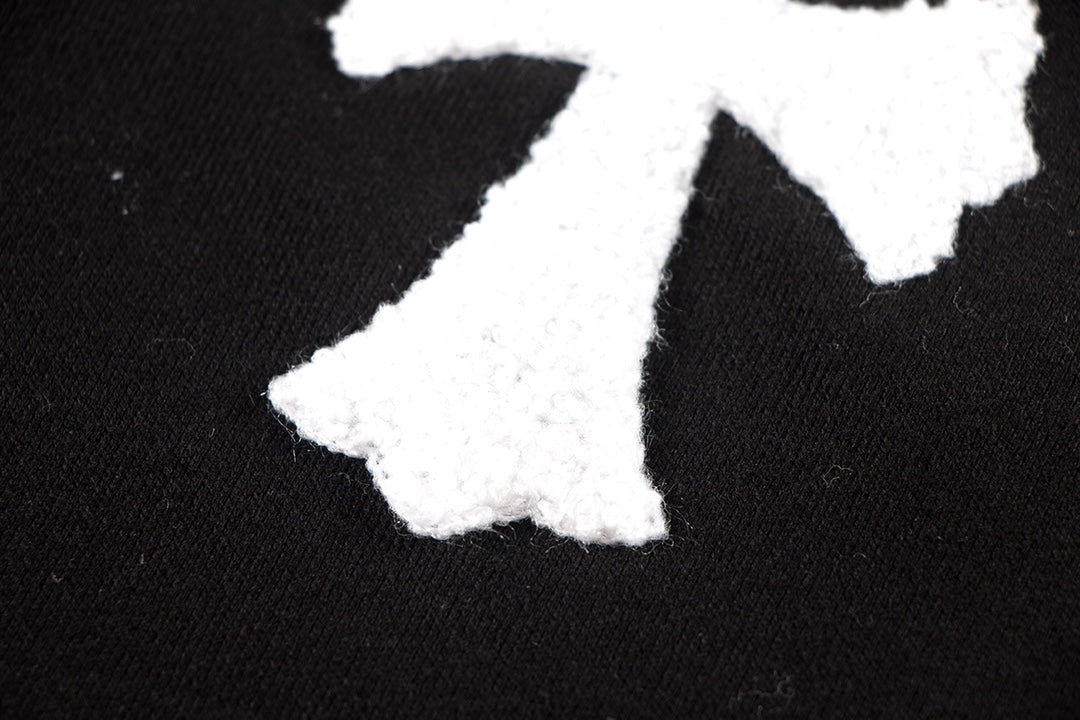 CHROME HEARTS WOOL WHITE CROSS SWEATSHIRT BLACK Status Shipping