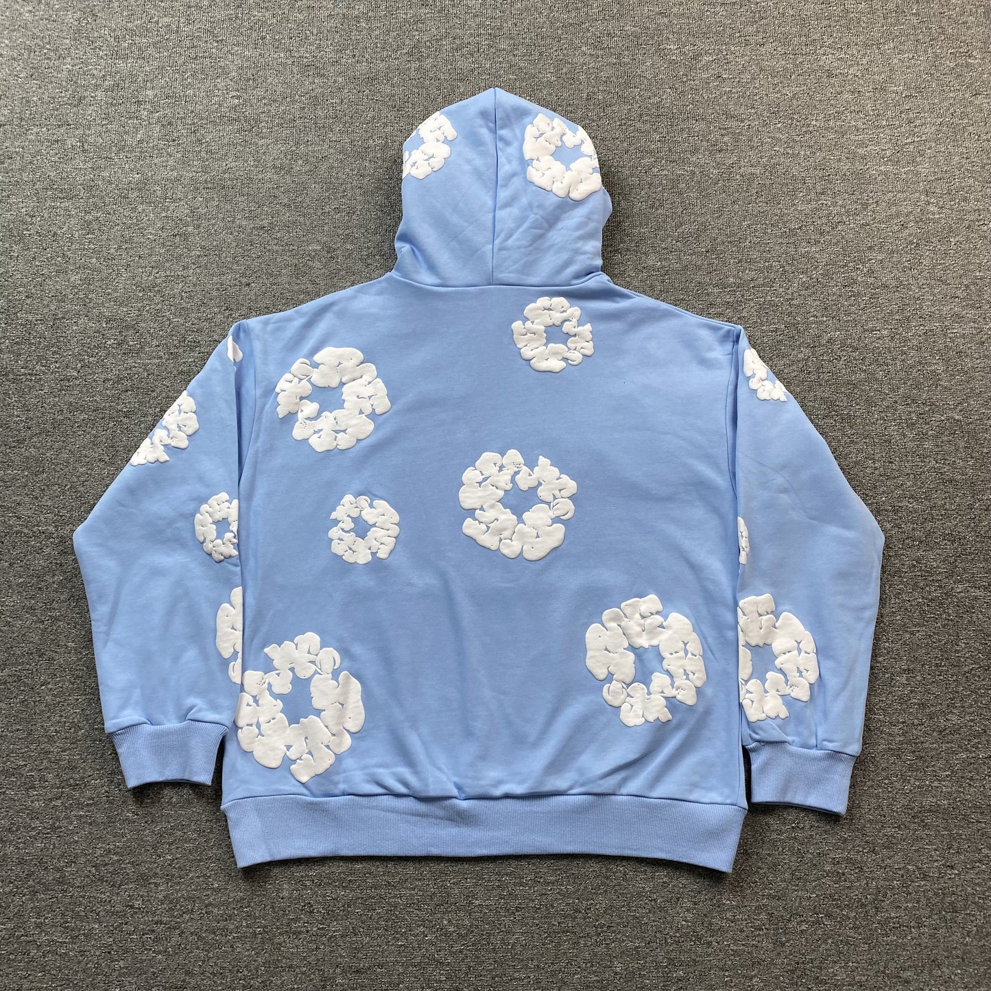 DENIM TEARS COTTON WREATH HOODIE BABY BLUE Status Shipping