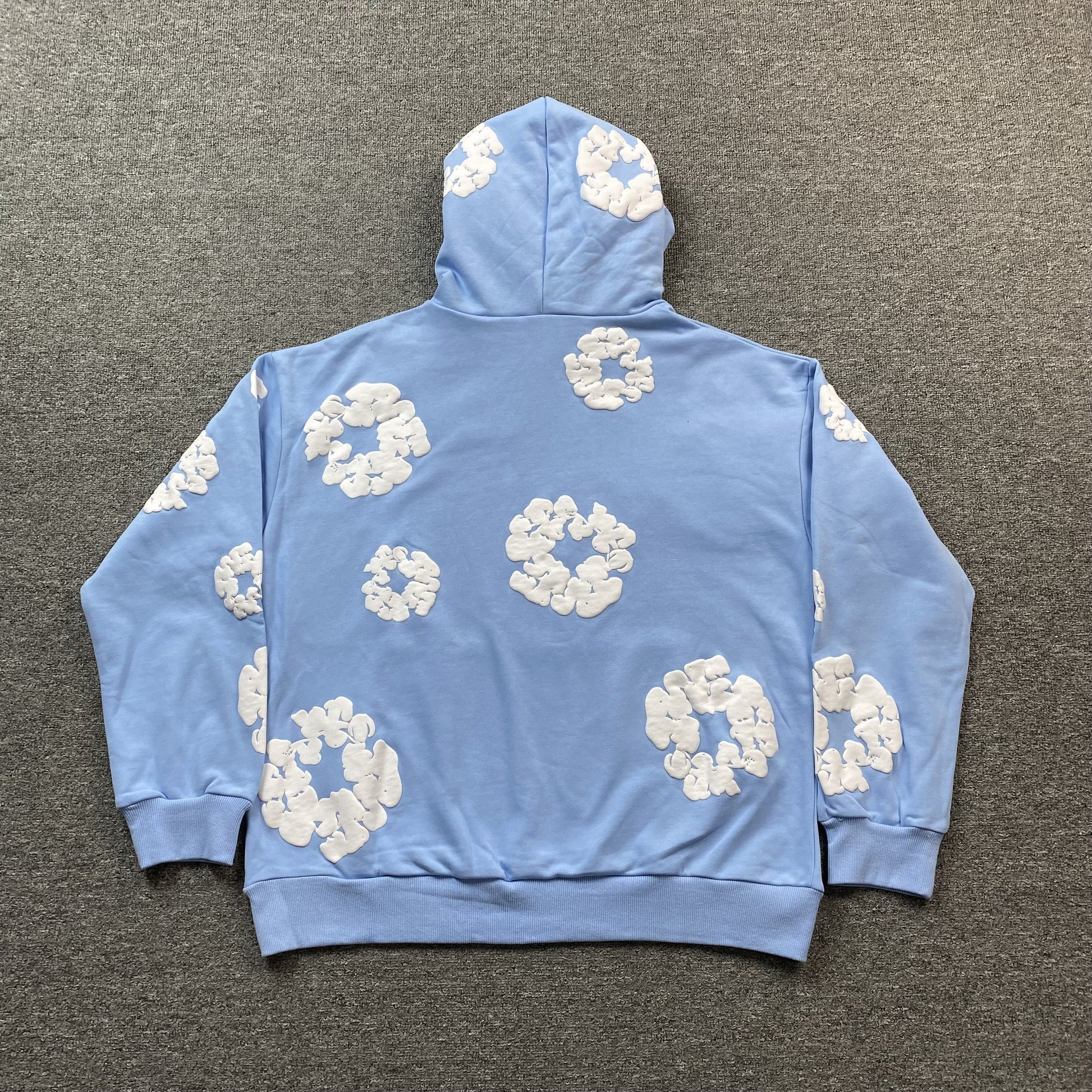 DENIM TEARS COTTON WREATH HOODIE BABY BLUE Status Shipping