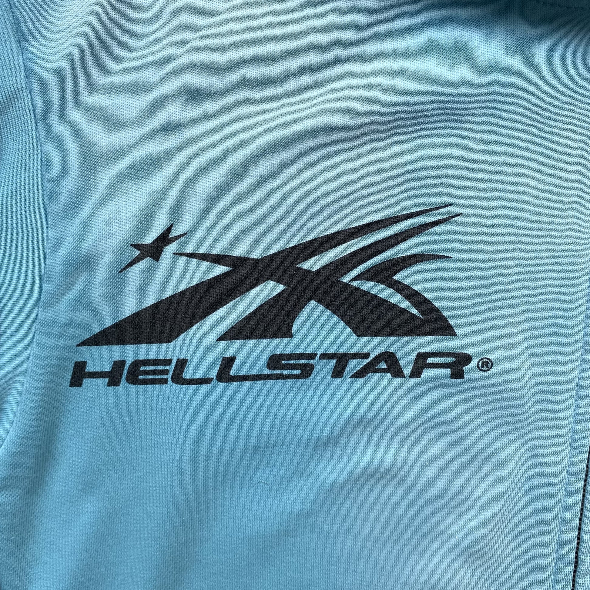 Hellstar "Records" Sky Blue Zip Hoodie Versili