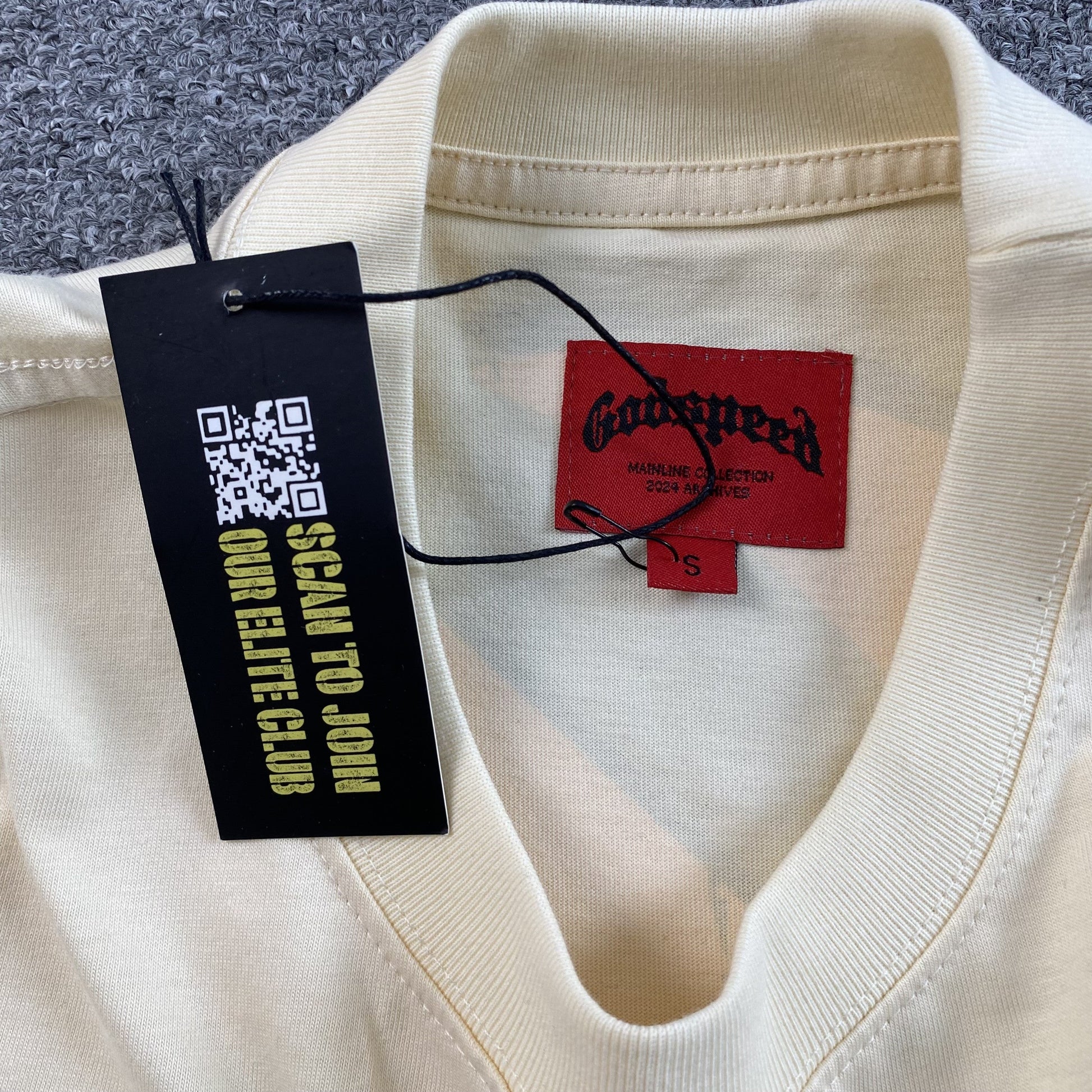 GODSPEED CHROME LIBERTY T-SHIRT BONE Status Shipping