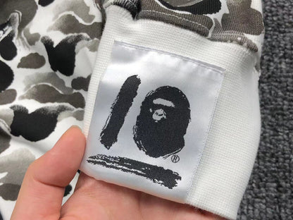 BAPE ABC CAMO SHARK FULL ZIP HOODIE GREY Status Shipping