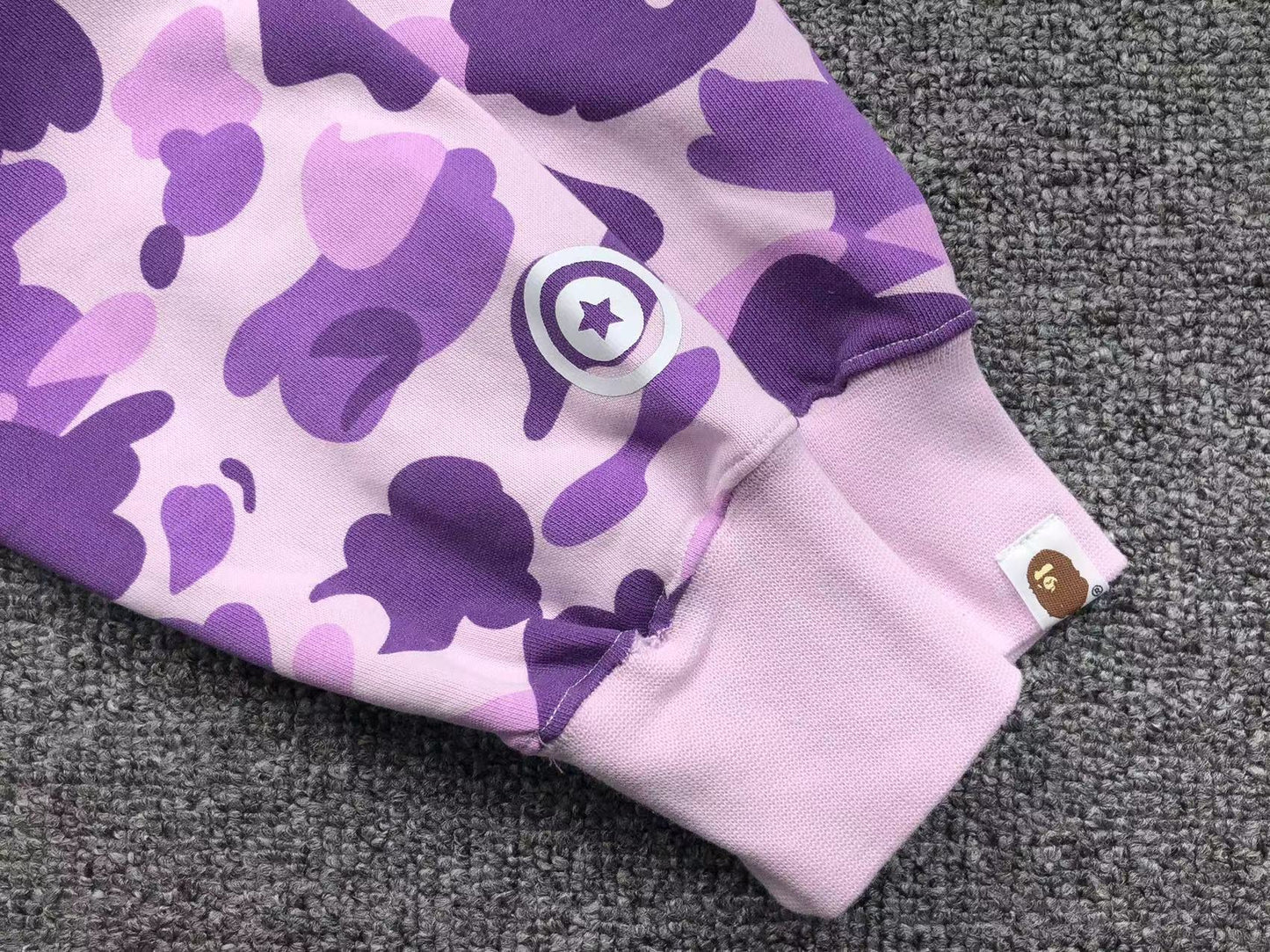 BAPE COLOR CAMO FULL ZIP HOODIE PURPLE Status Shipping