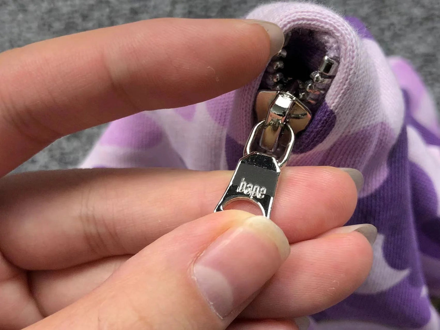 BAPE COLOR CAMO FULL ZIP HOODIE PURPLE Status Shipping