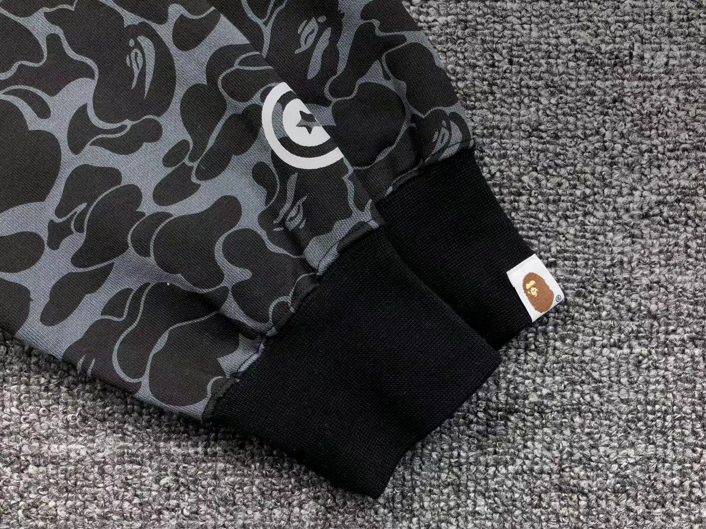 BAPE X DOVER STREET MARKET SPECIAL CAMO SHARK FULL ZIP HOODIE BLACK Status Shipping