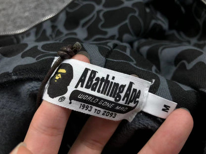 BAPE X DOVER STREET MARKET SPECIAL CAMO SHARK FULL ZIP HOODIE BLACK Status Shipping