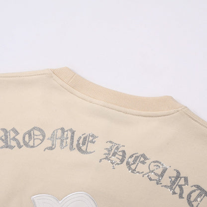 CHROME HEARTS WHITE CROSS PATCH SWEATSHIRT BEIGE Status Shipping