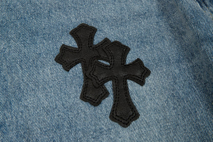 CHROME HEARTS X LEVI'S CROSS PATCH JEANS Status Shipping