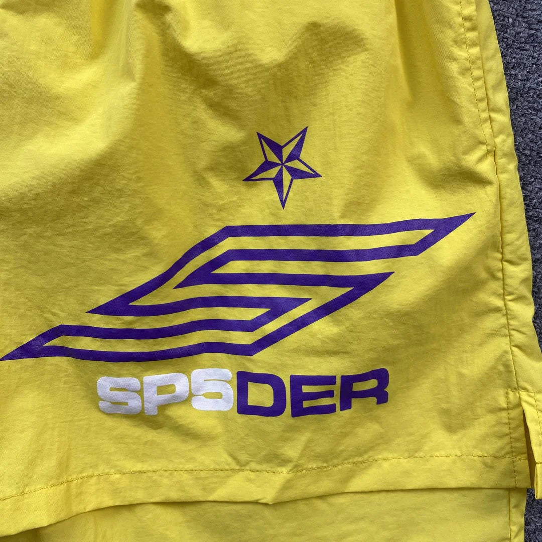 SP5DER DOUBLE LAYER SHORTS YELLOW Status Shipping