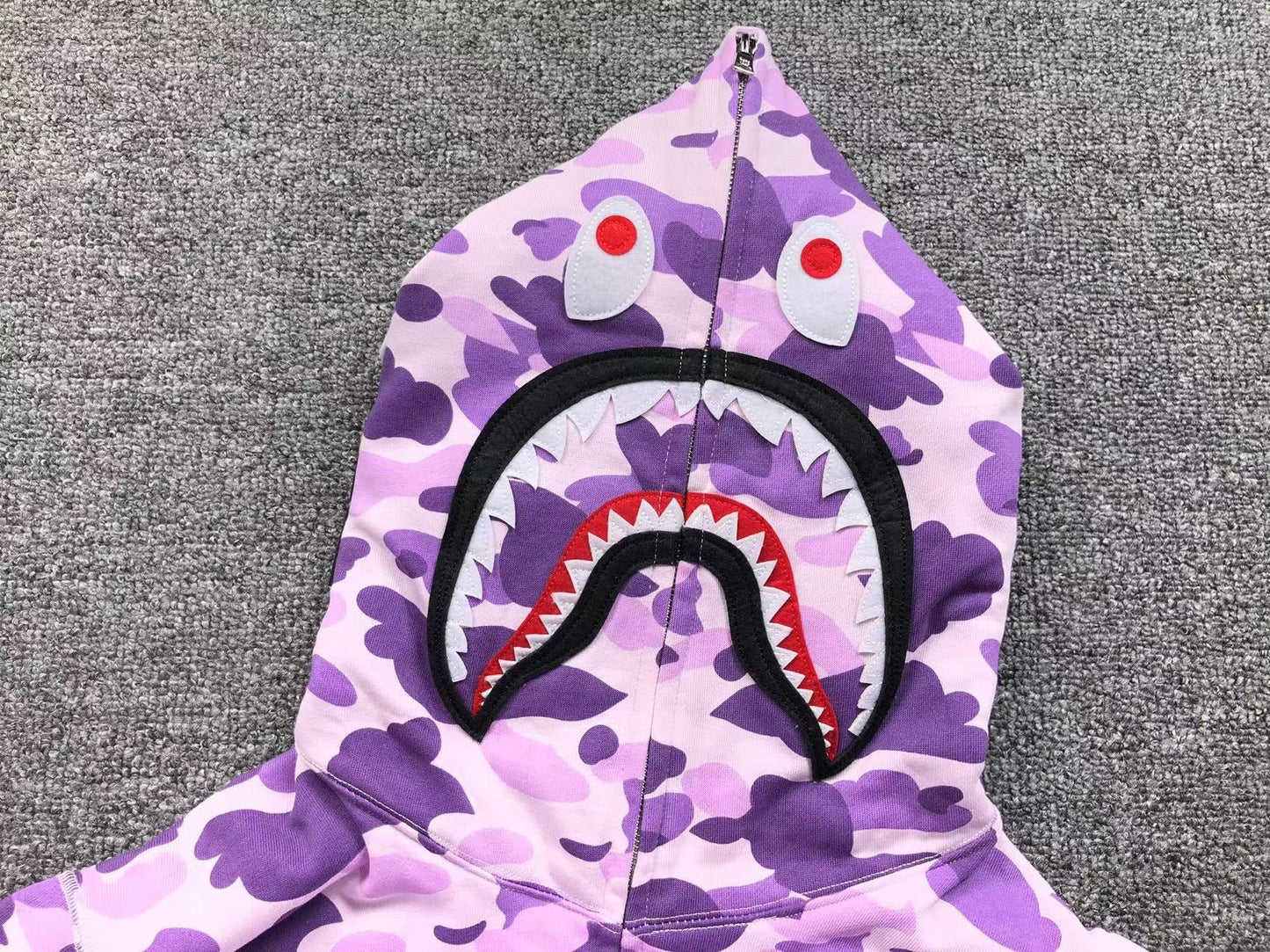 BAPE COLOR CAMO FULL ZIP HOODIE PURPLE Status Shipping