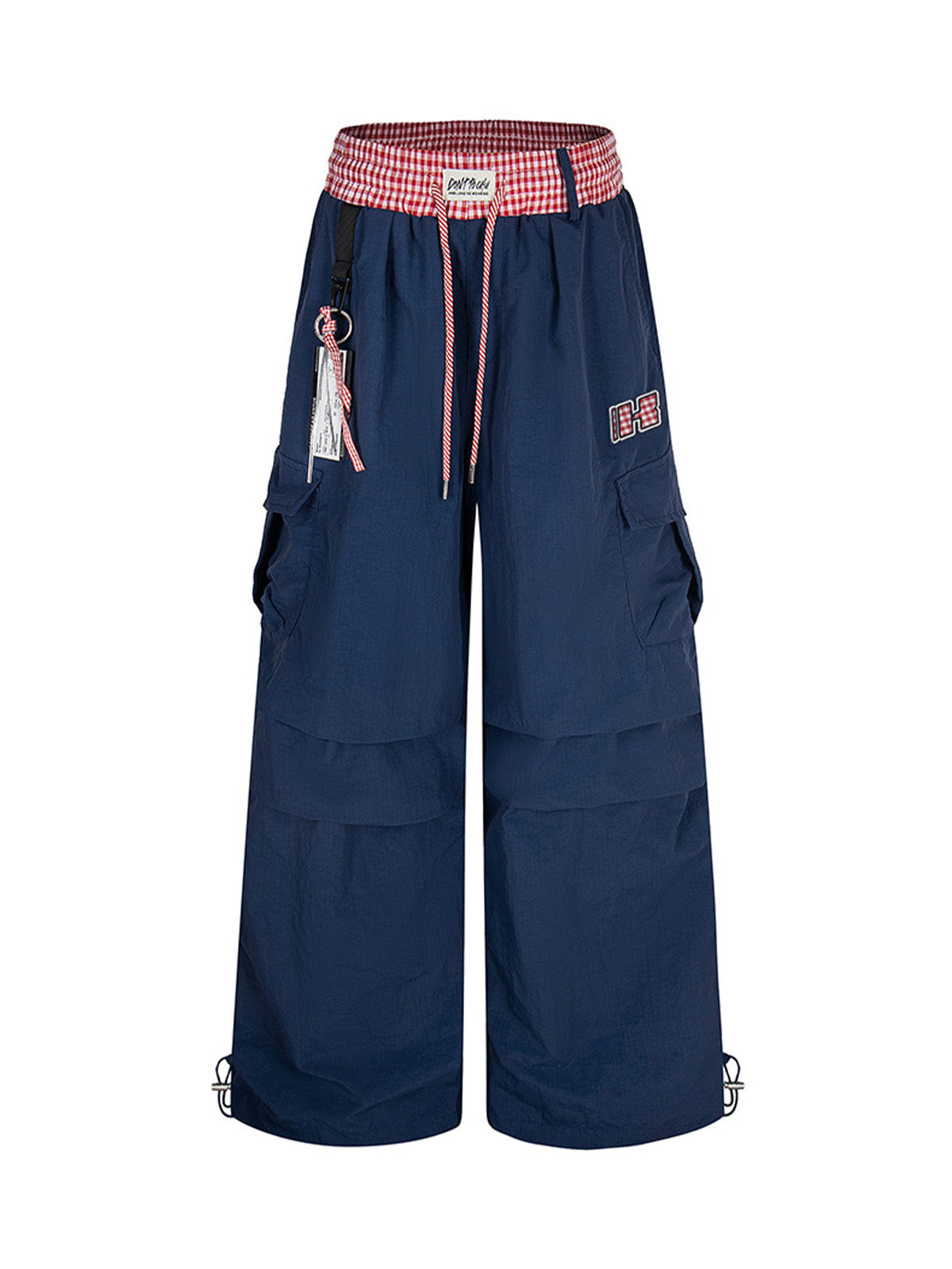Double Waist Drawstring Baggy Cargo Pants No Halo Co.