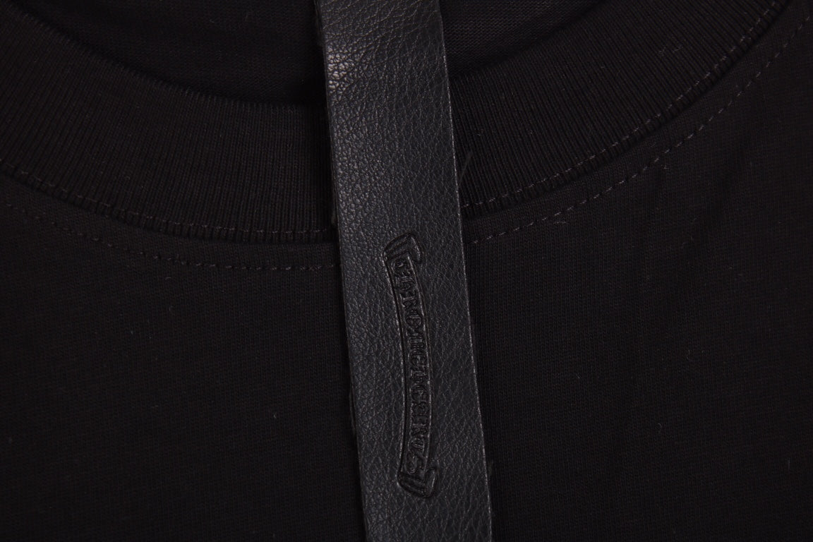 CHROME HEARTS HORSE SHOE LOGO T-SHIRT BLACK PINK Status Shipping