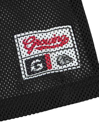 Jersey Letter Print Quick Dry V-neck T-shirt - 2389 SP250915KSND