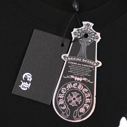 CHROME HEARTS WHITE CROSS T-SHIRT BLACK Status Shipping