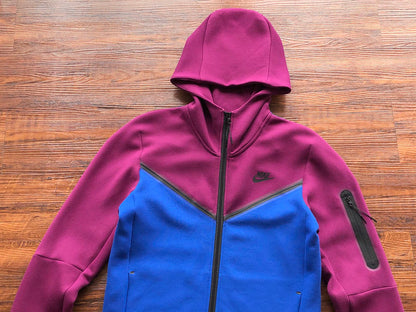 NIKE TECH FLEECE HOODIE x SANGRIA/GAME ROYAL My Store
