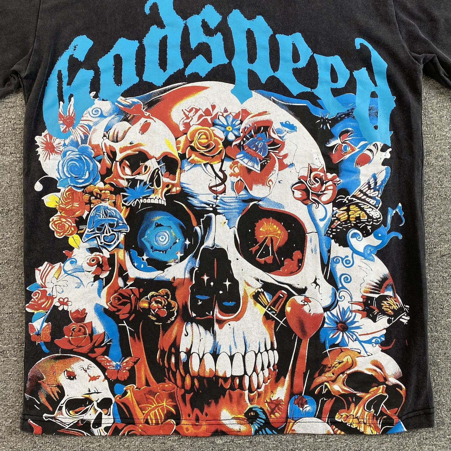 GODSPEED ETERNAL DREAM T-SHIRT WASHED BLACK Status Shipping