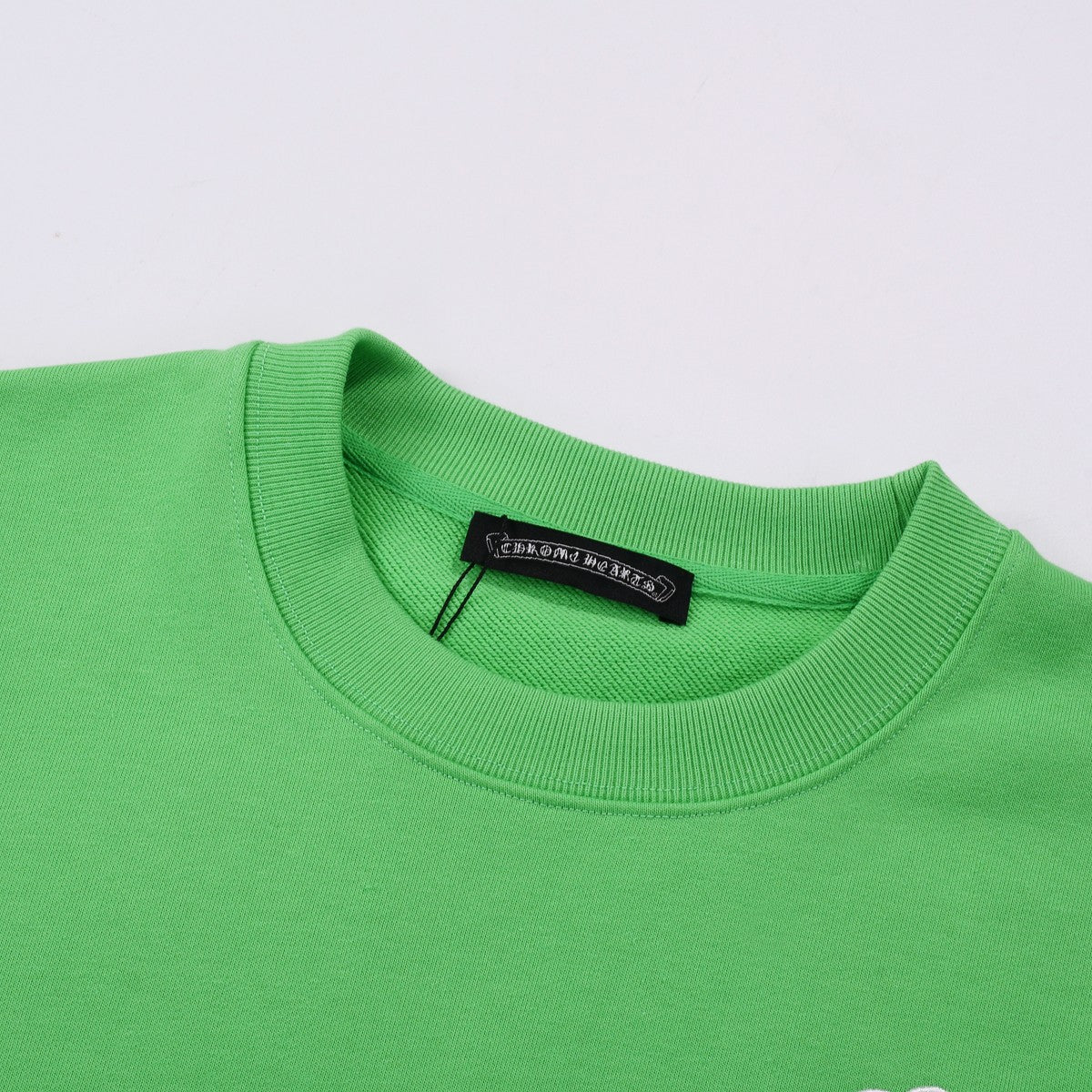 CHROME HEARTS WHITE CROSS PATCH SWEATSHIRT GREEN Status Shipping