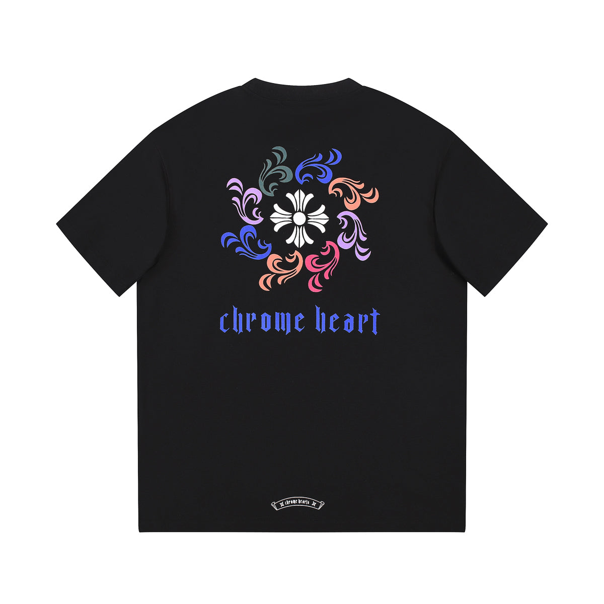 CHROME HEARTS LOGO COLLAR T-SHIRT BLACK Status Shipping