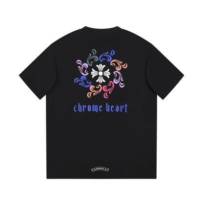 CHROME HEARTS LOGO COLLAR T-SHIRT BLACK Status Shipping