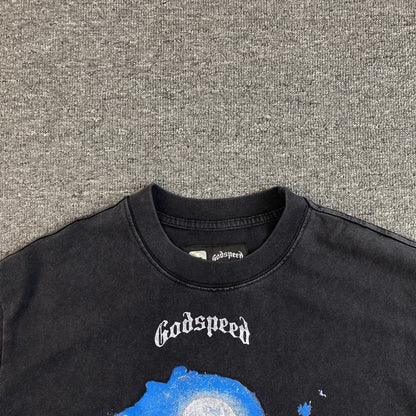 GODSPEED HILLS HAVE EYES T-SHIRT WASHED BLACK Status Shipping