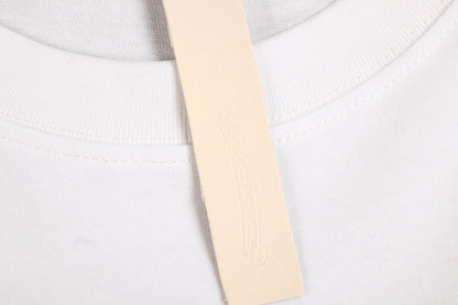 CHROME HEARTS HORSE SHOE LOGO T-SHIRT WHITE PINK Status Shipping