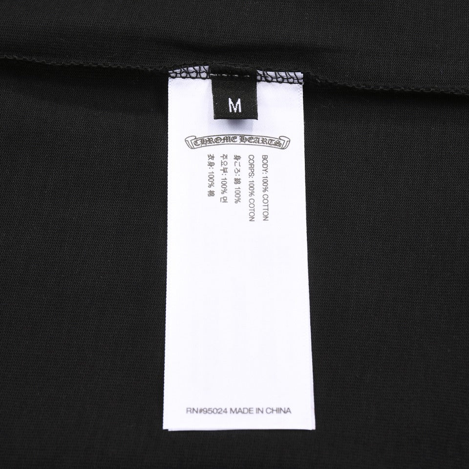 CHROME HEARTS MULTICOLOR HORSE SHOE LOGO T-SHIRT BLACK Status Shipping