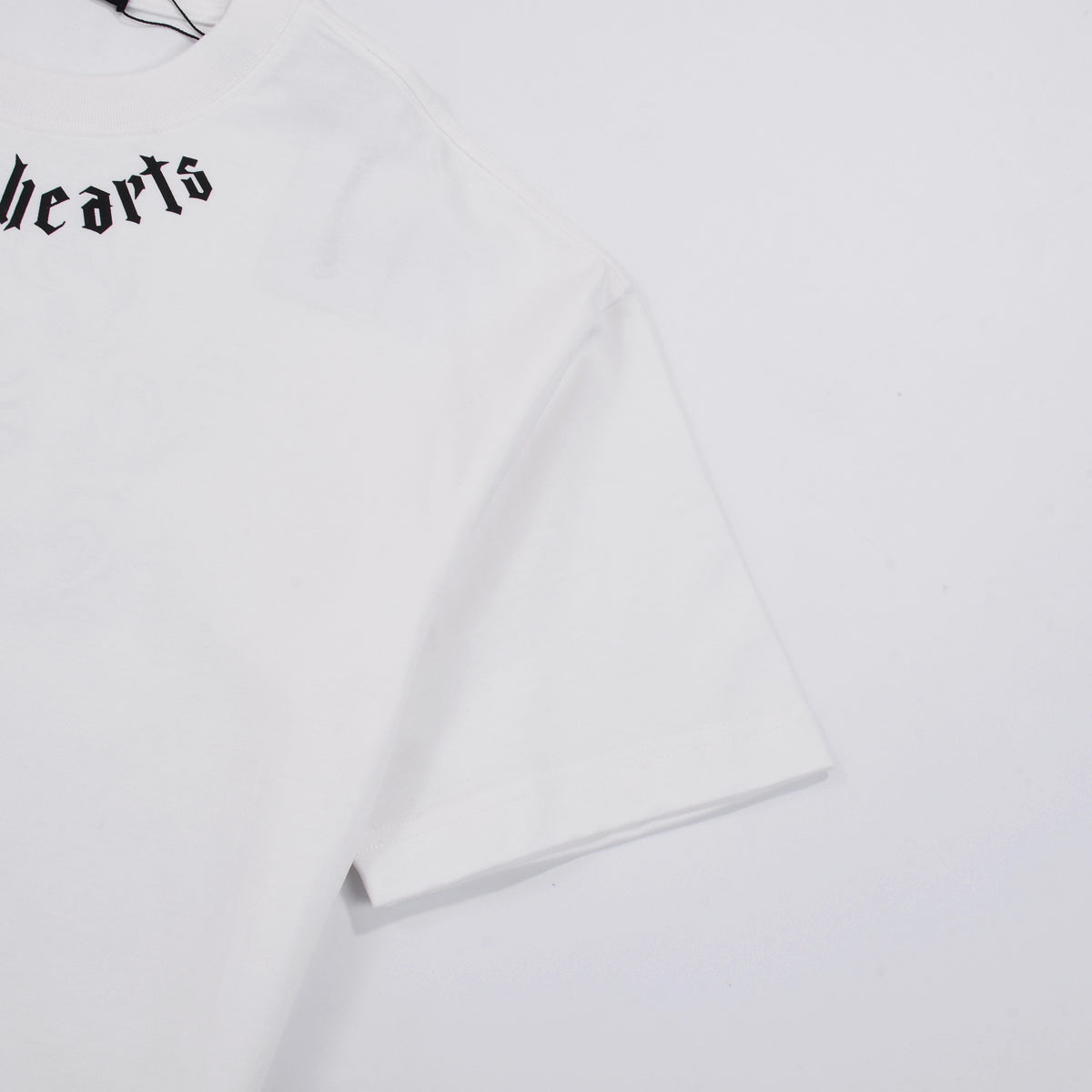 CHROME HEARTS LOGO COLLAR T-SHIRT WHITE Status Shipping