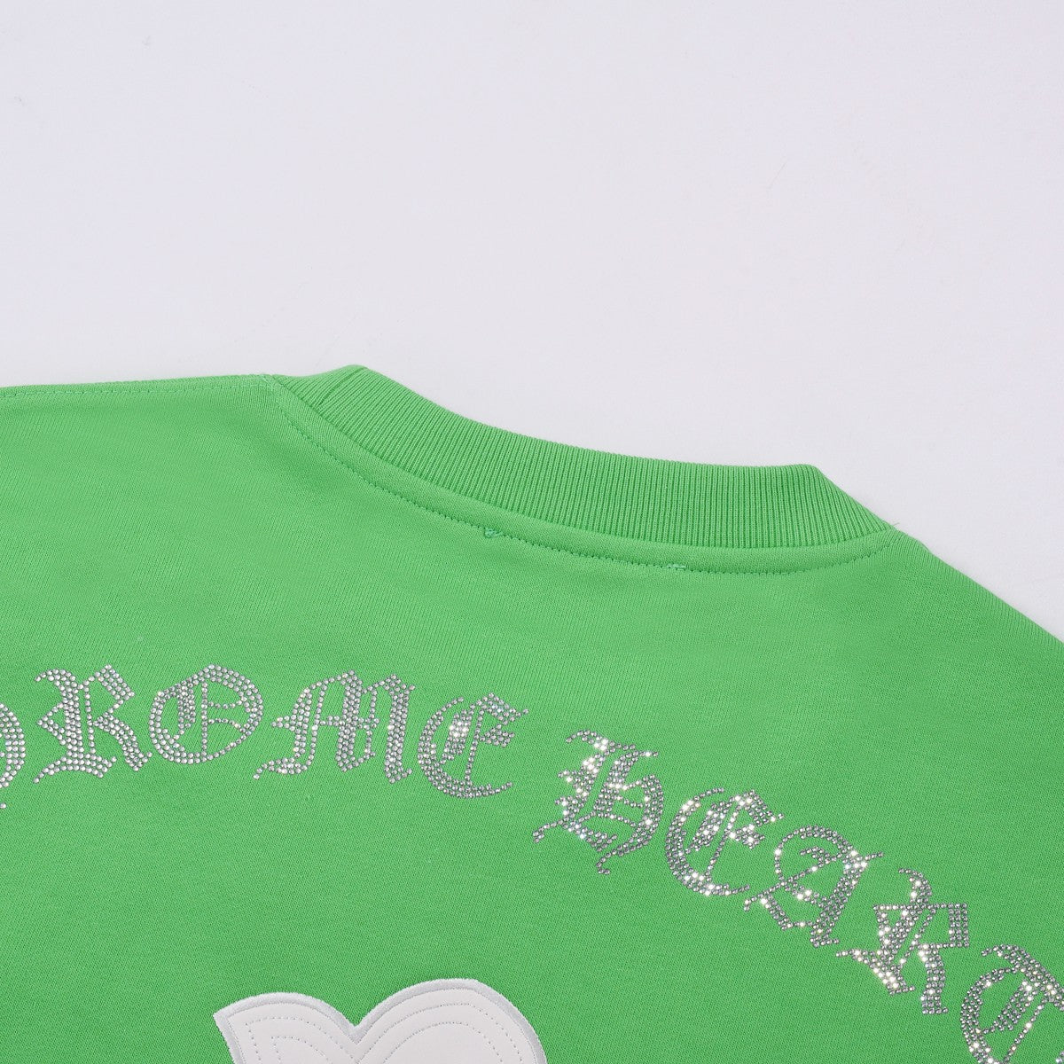 CHROME HEARTS WHITE CROSS PATCH SWEATSHIRT GREEN Status Shipping