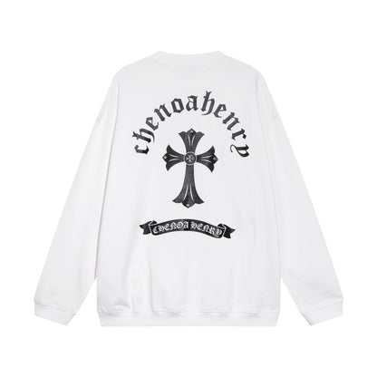 CHROME HEARTS BLACK CROSS SWEATSHIRT WHITE Status Shipping