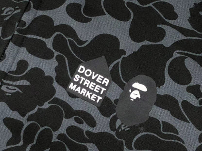 BAPE X DOVER STREET MARKET SPECIAL CAMO SHARK FULL ZIP HOODIE BLACK Status Shipping