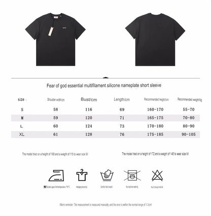 Fear of God Essentials Logo T-Shirt - Black Status Shipping