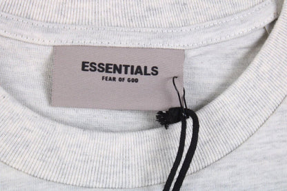 Fear of God Essentials Logo T-Shirt - Heather Grey Status Shipping