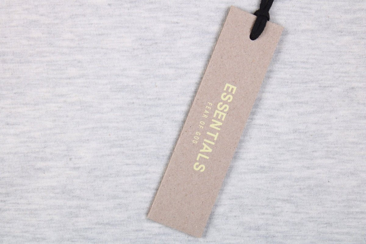 Fear of God Essentials Logo T-Shirt - Heather Grey Status Shipping