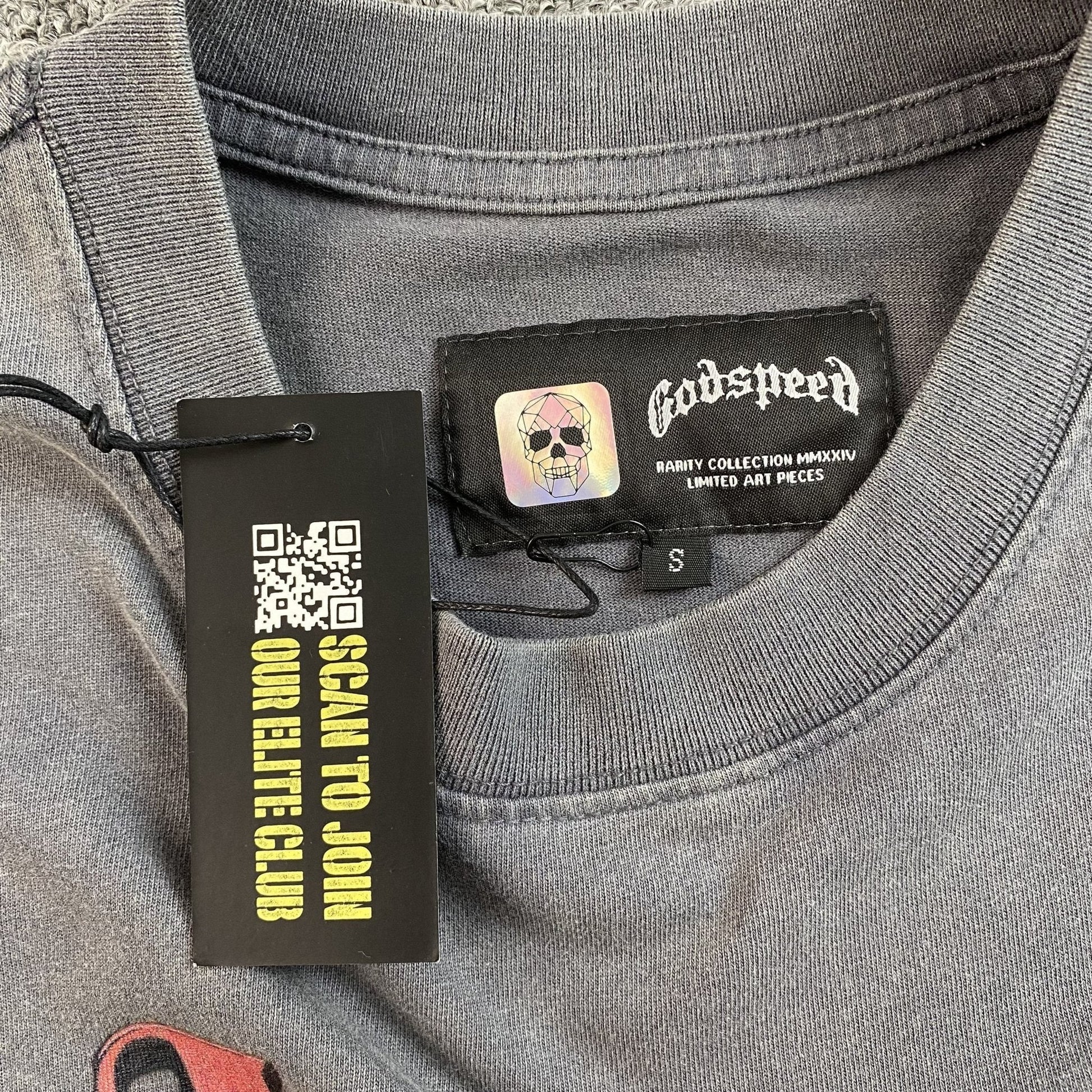 GODSPEED E PLURIBUS UNUM T-SHIRT WASHED GREY Status Shipping