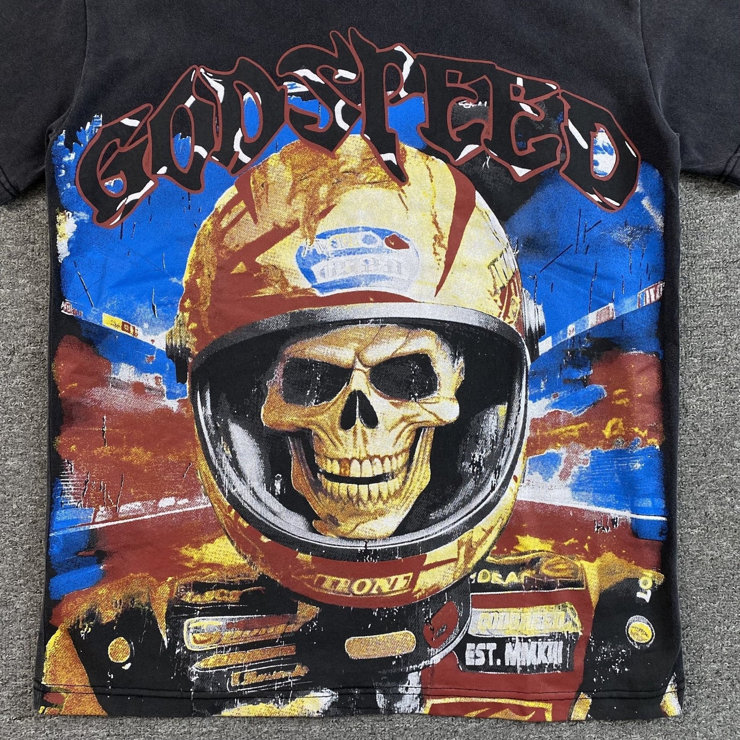 GODSPEED RACER GOLDIE T-SHIRT WASHED BLACK Status Shipping