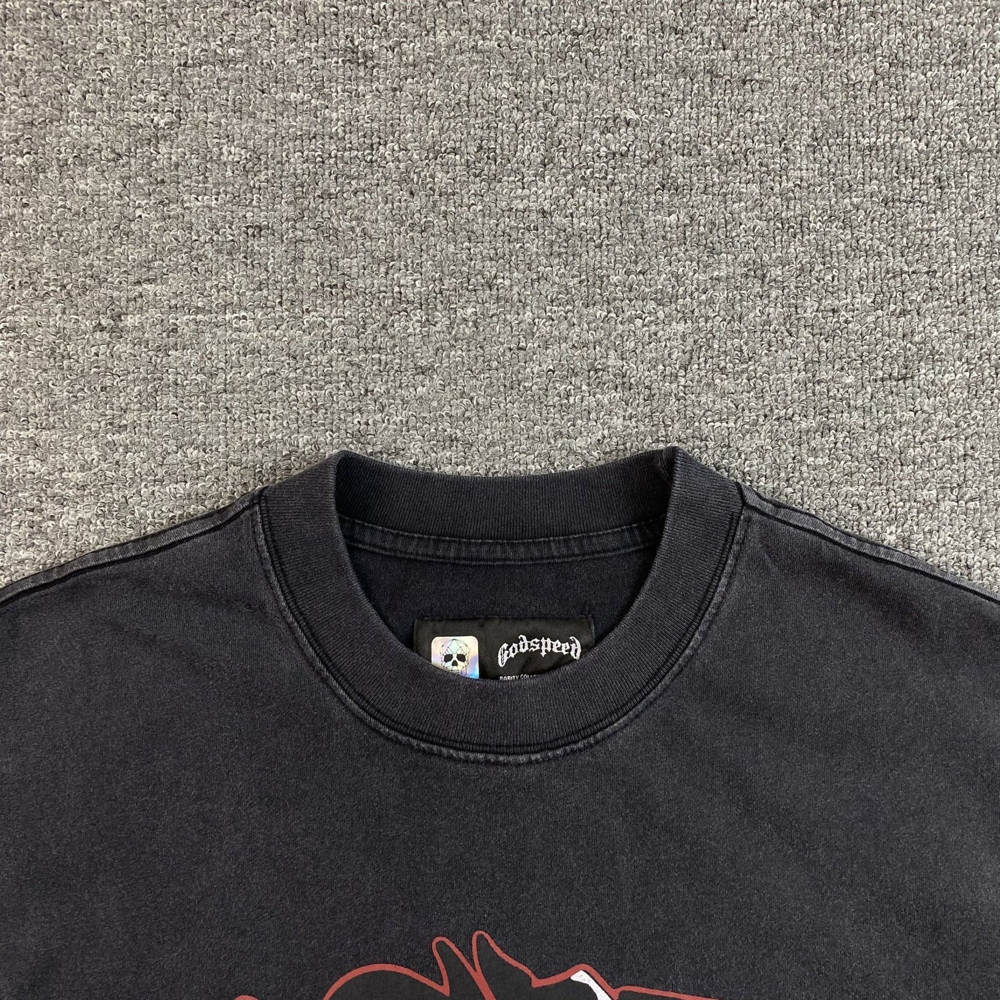 GODSPEED RACER GOLDIE T-SHIRT WASHED BLACK Status Shipping