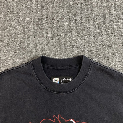GODSPEED RACER GOLDIE T-SHIRT WASHED BLACK Status Shipping