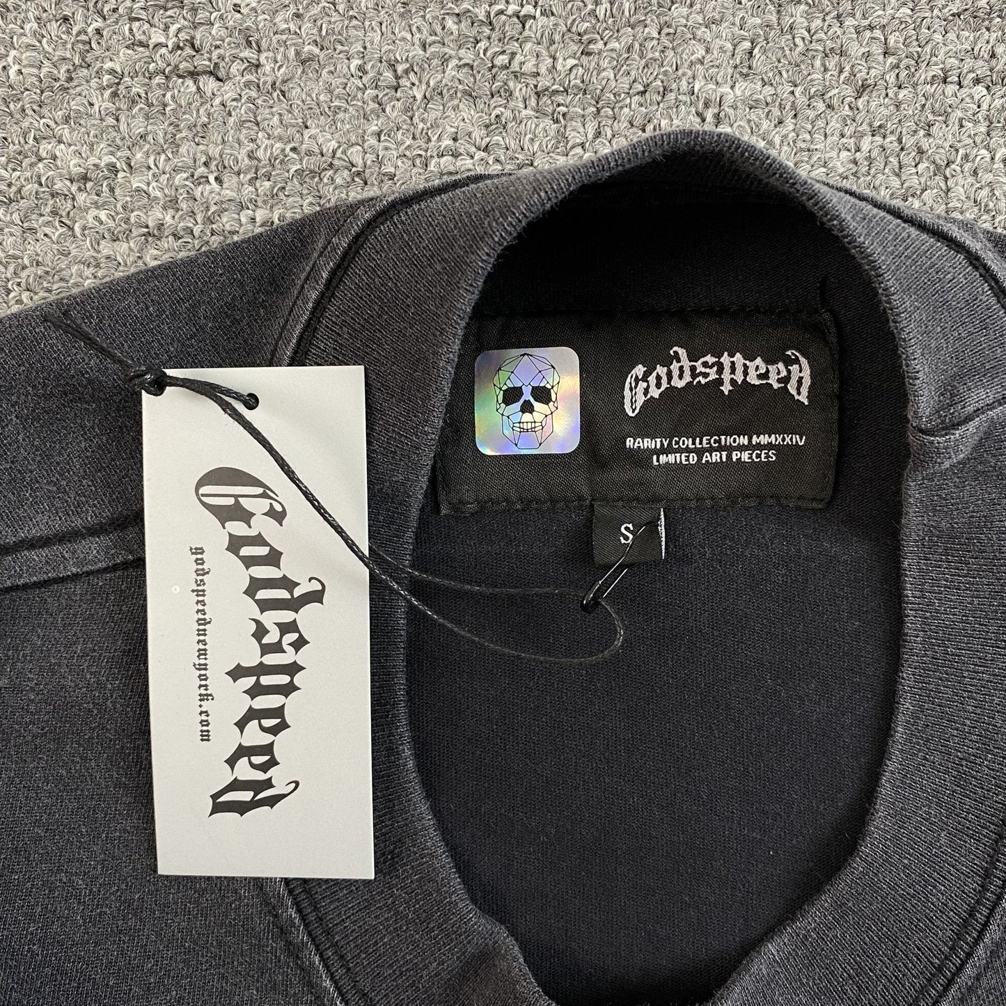 GODSPEED RACER GOLDIE T-SHIRT WASHED BLACK Status Shipping