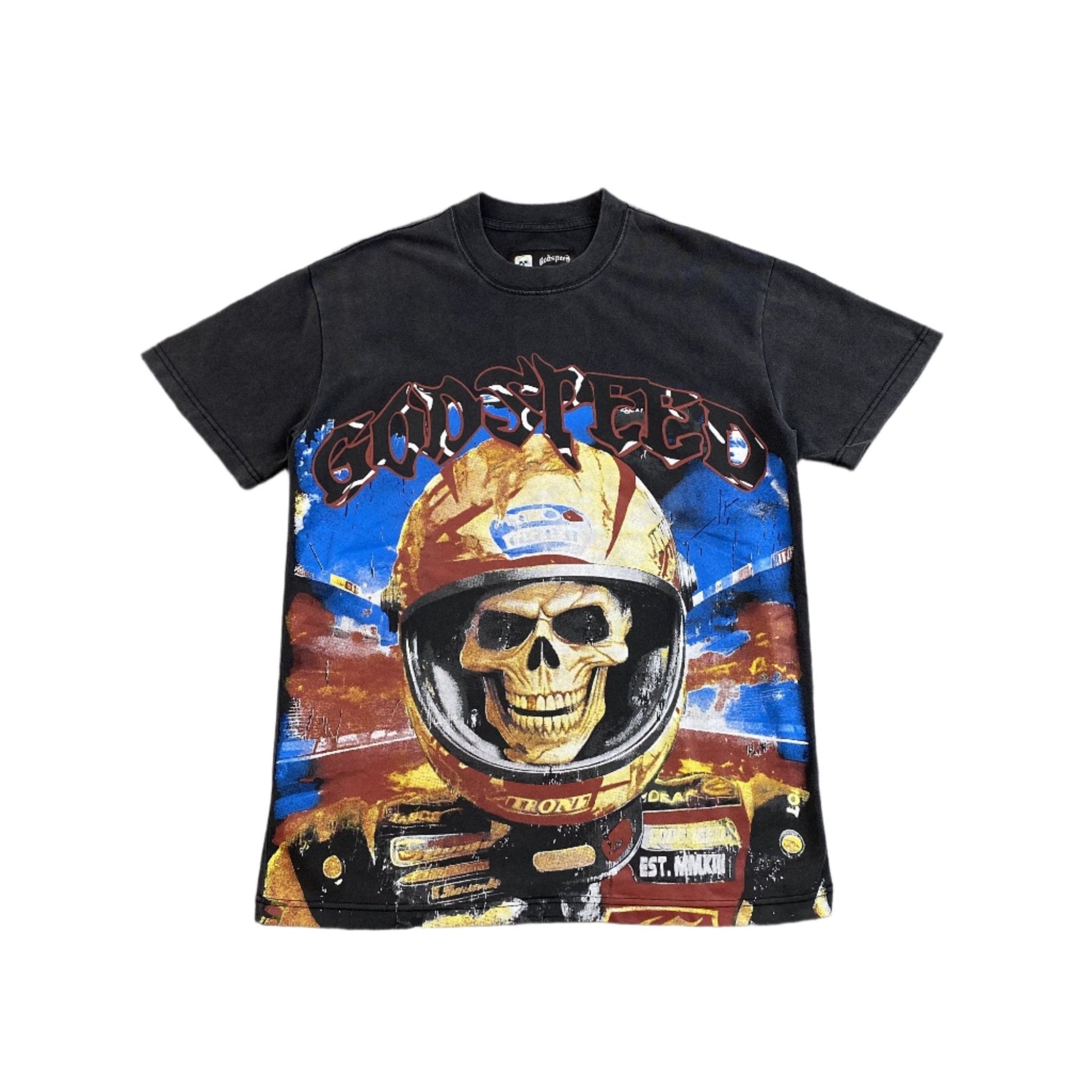 GODSPEED RACER GOLDIE T-SHIRT WASHED BLACK Status Shipping
