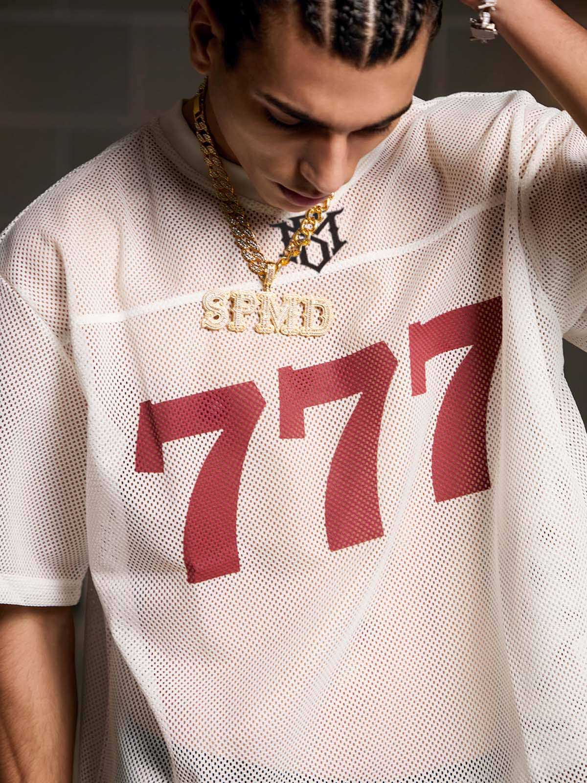 Jersey Letter Print Quick Dry V-neck T-shirt - 2389 SP250915KSND