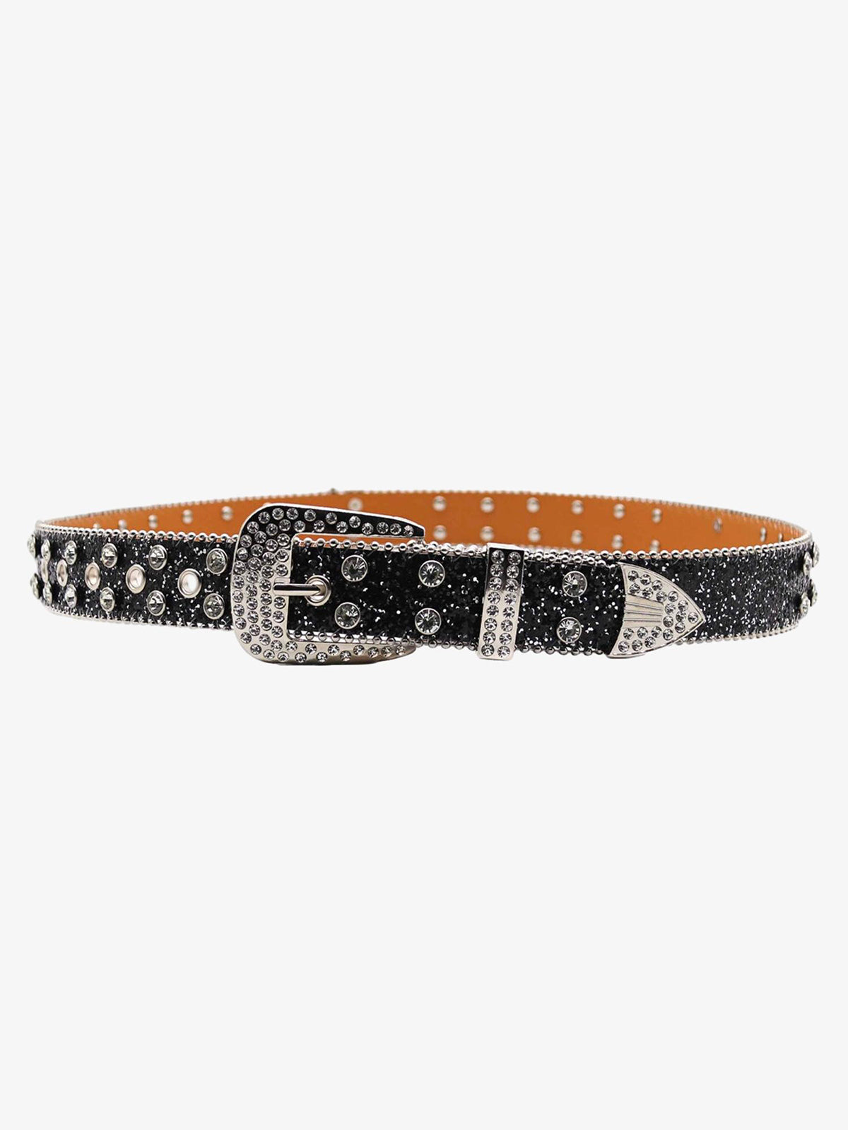 Thesupermade Rhinestone Skull Belt - 1668 SP250915KSND