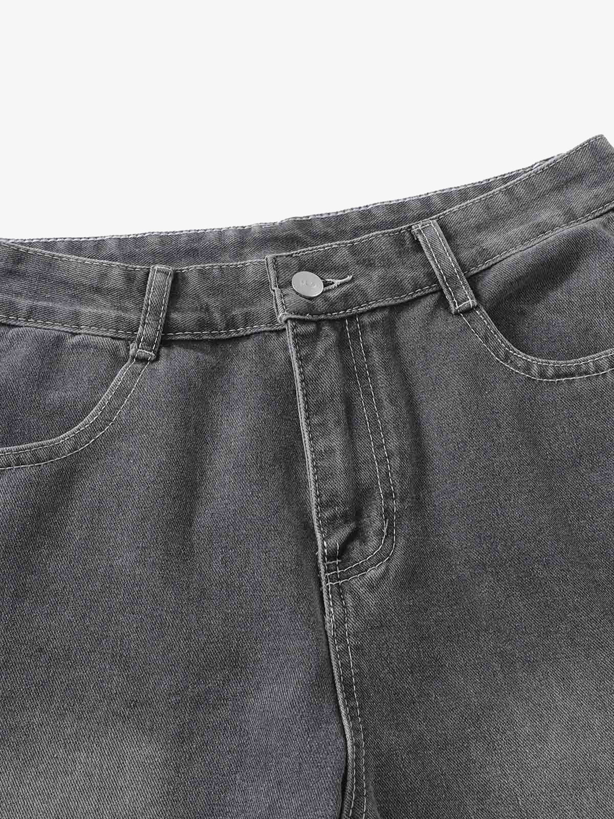 Washed Gradient Flared Jeans SP250915KSND