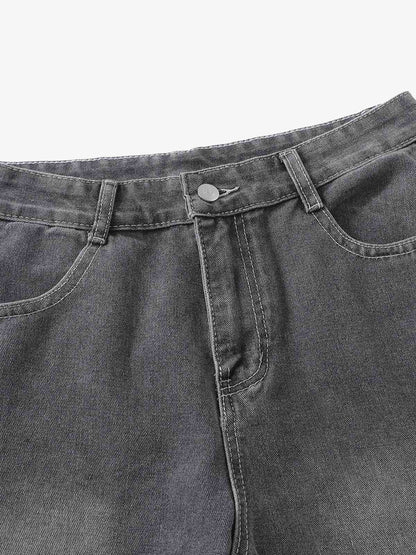 Washed Gradient Flared Jeans SP250915KSND