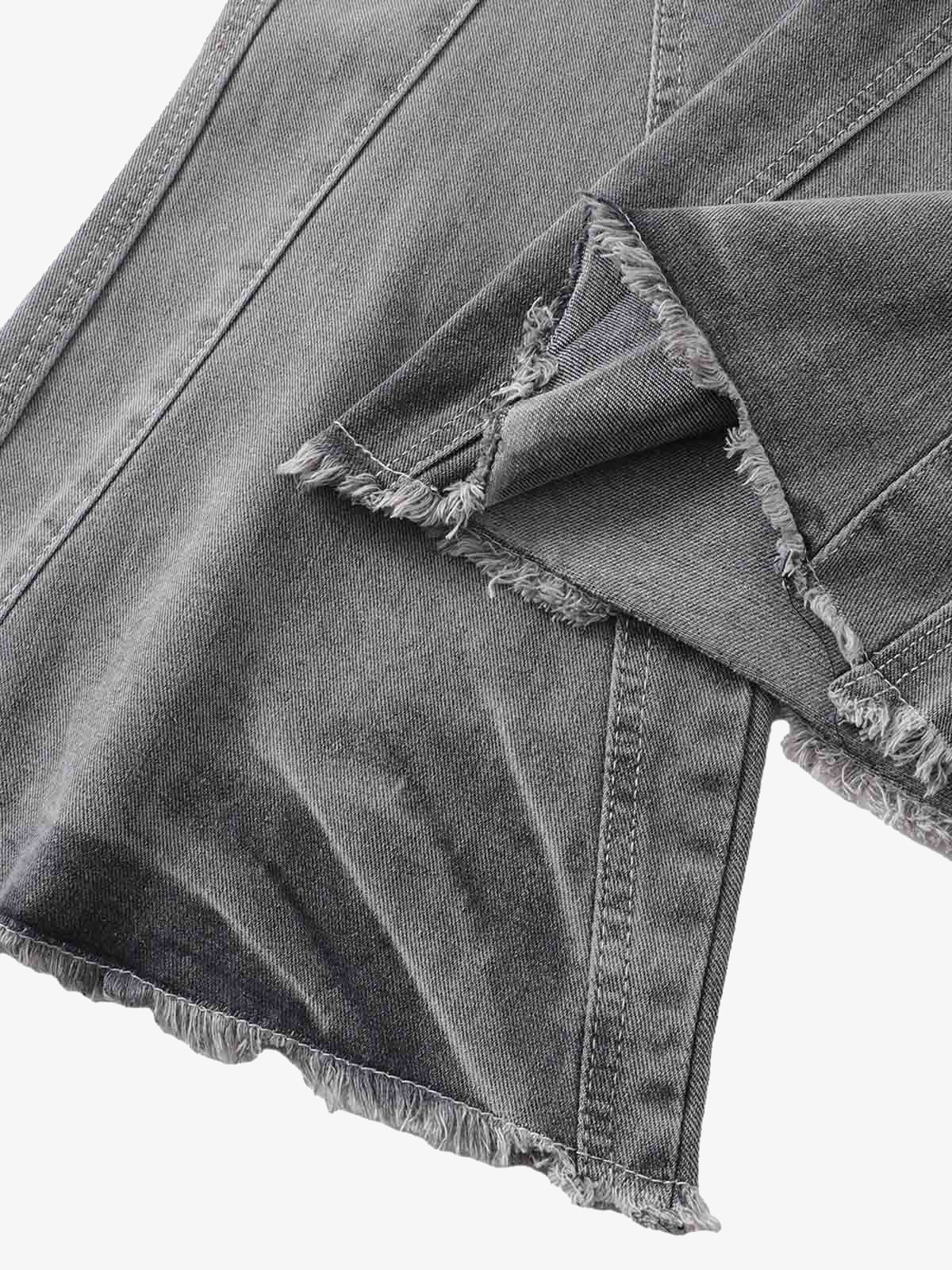 Washed Gradient Flared Jeans SP250915KSND