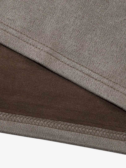 Thorn Embroidery Suede T-Shirt SP250915KSND