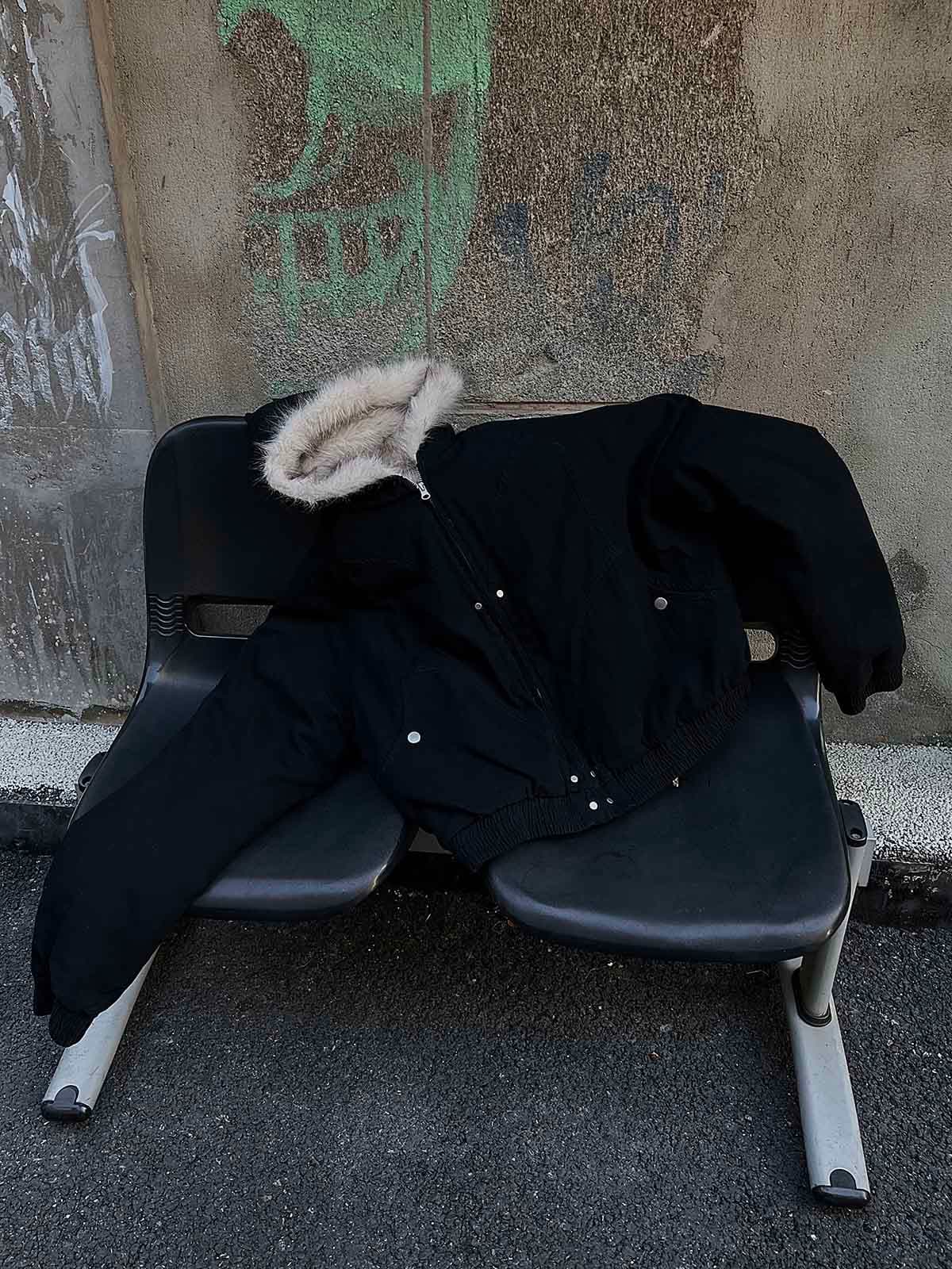 Spliced Fur Hooded Quilted Jacket - 2285 SP250915KSND