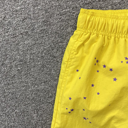 SP5DER DOUBLE LAYER SHORTS YELLOW Status Shipping
